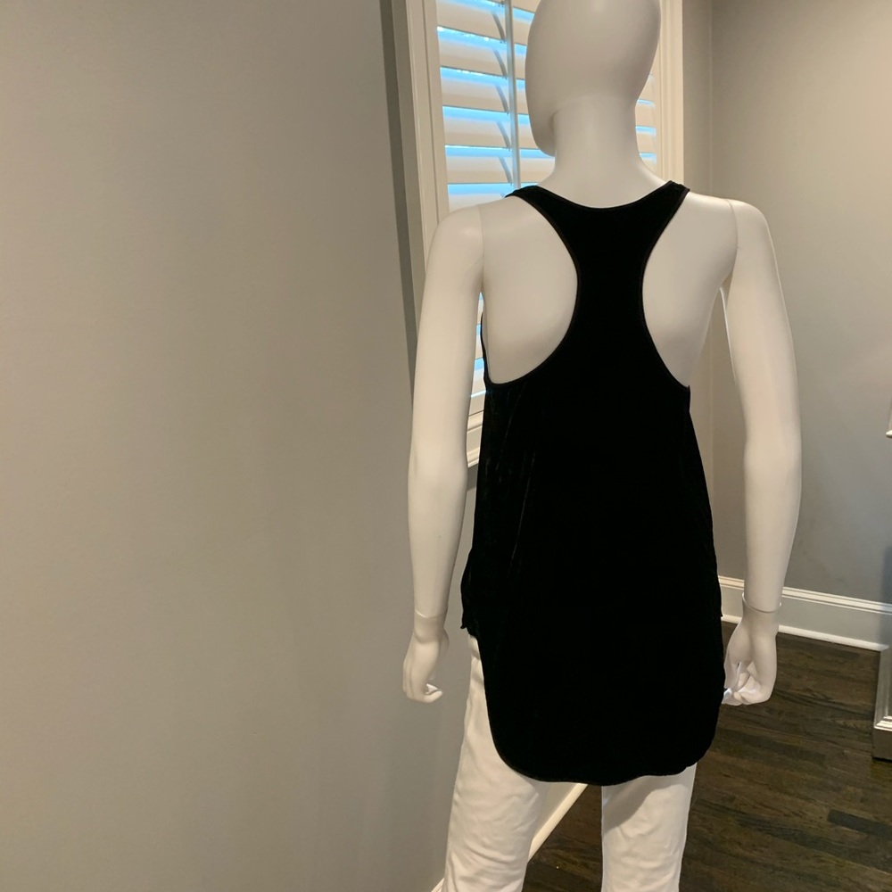 Theory Velvet Racer Back Tank - Picture 3 of 5